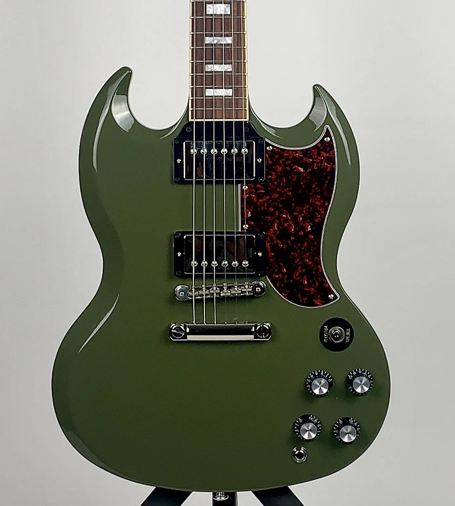 USED Gibson SG Chicago Music Exchange Limited Edition Exclusive - Olive Drab