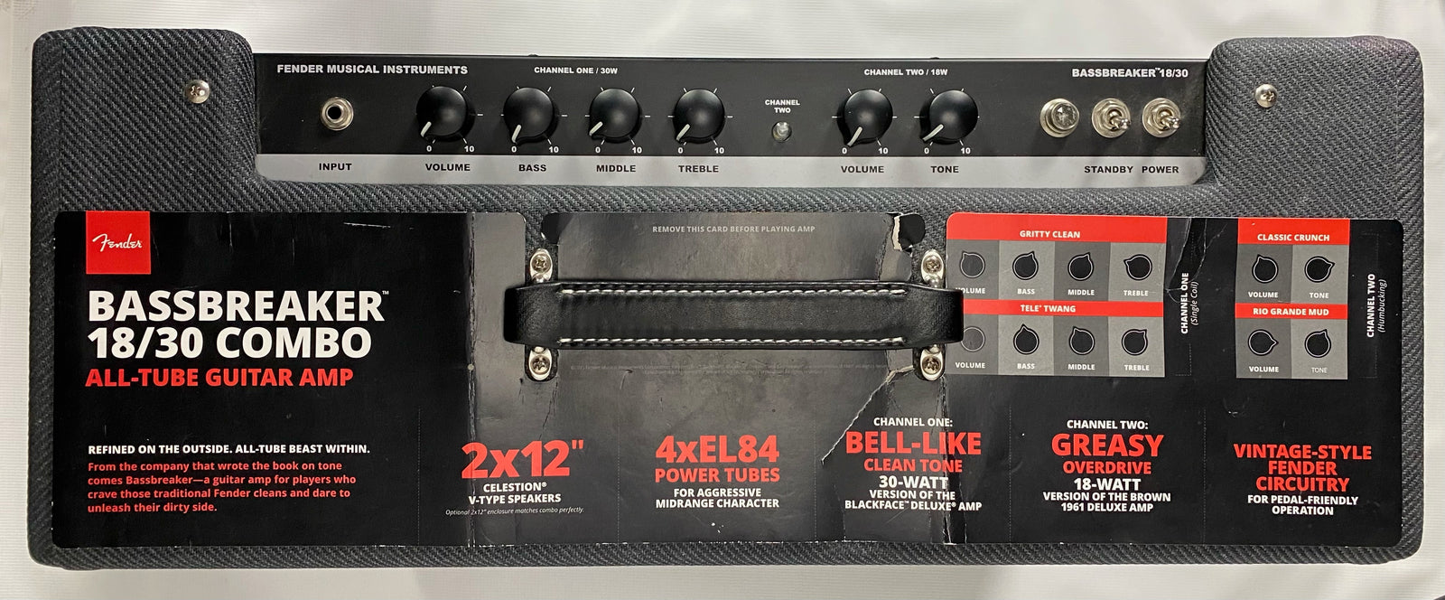Fender Bassbreaker 18/30 2-Channel 30-Watt 2x12" Guitar Combo
