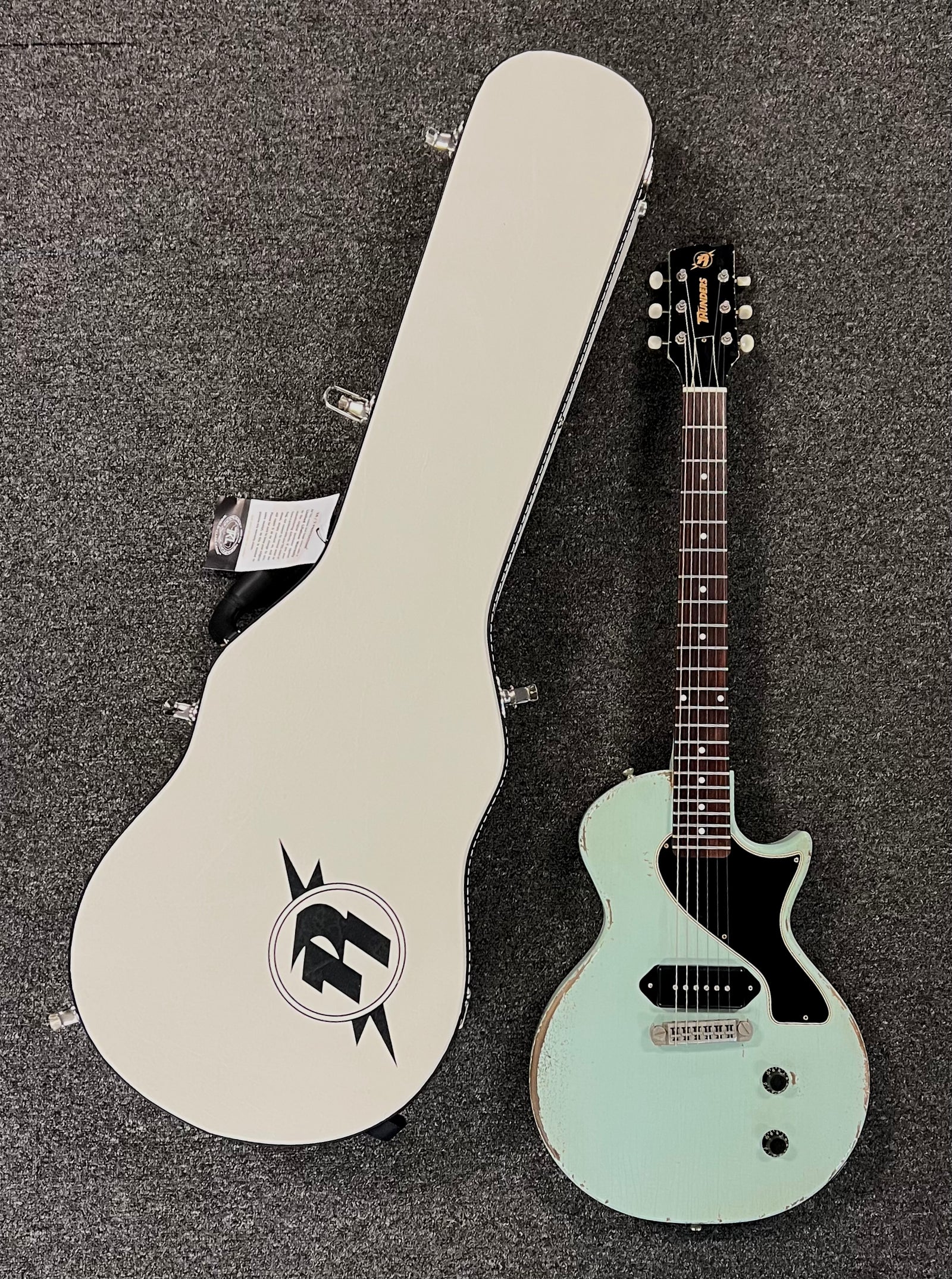 Rock N Roll Relics Thunders Single Cut Aged Daphne Blue