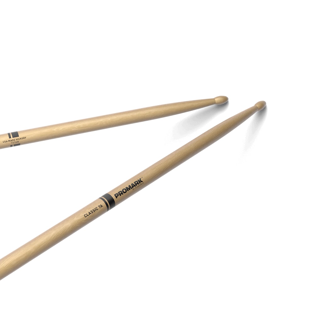 Pro-Mark TX7AW Hickory 7A Wood Tip Drum Sticks (Pair)
