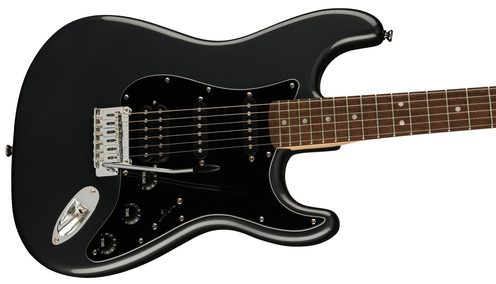 Squier Affinity Stratocaster HSS Electric Guitar Pack-  Charcoal Frost Metallic
