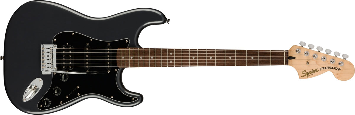 Squier Affinity Stratocaster HSS Electric Guitar Pack-  Charcoal Frost Metallic
