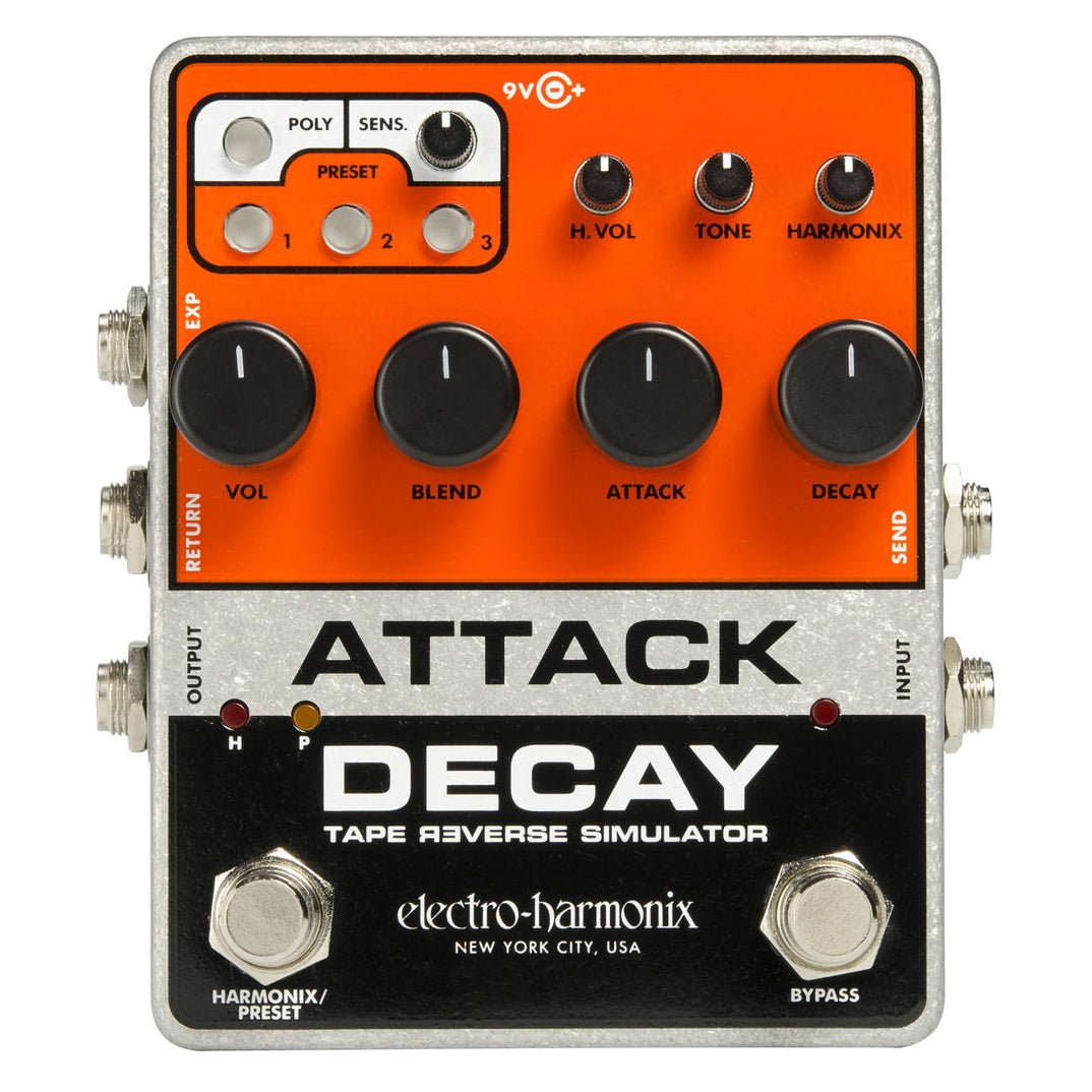 Electro-Harmonix Attack Decay - Tape Reverse Simulator Guitar Pedal