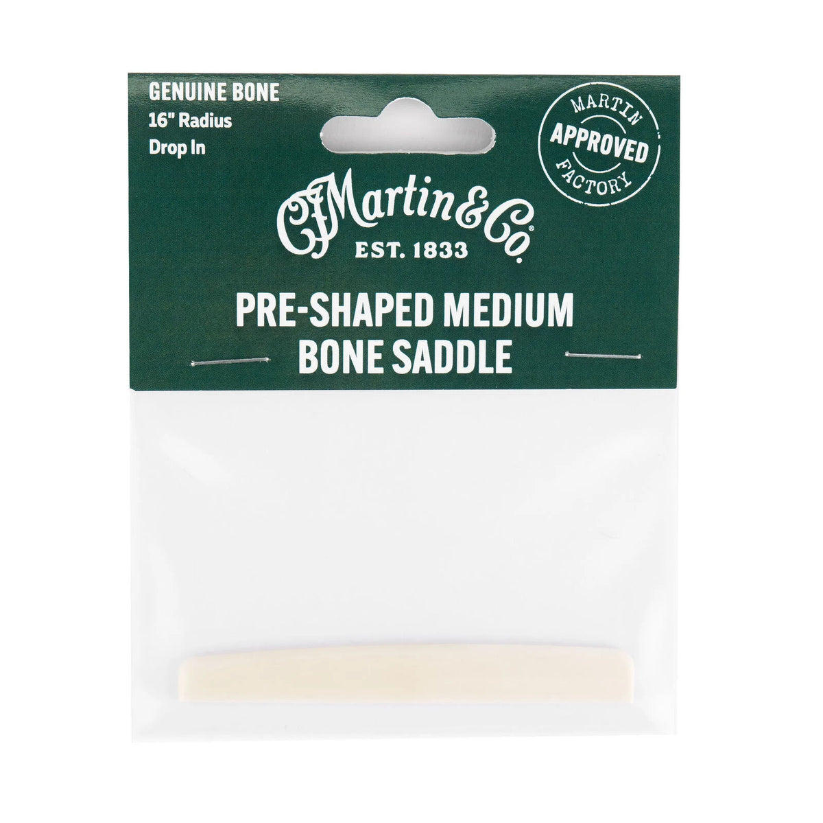 Martin 18SL0003 Pre-Shaped Medium Bone Saddle