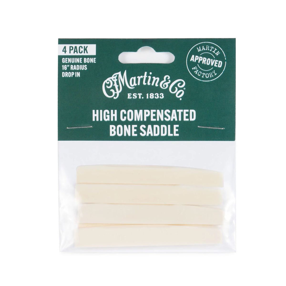 Martin 18SL0006 High Compensated Bone Saddle (4 Pack)