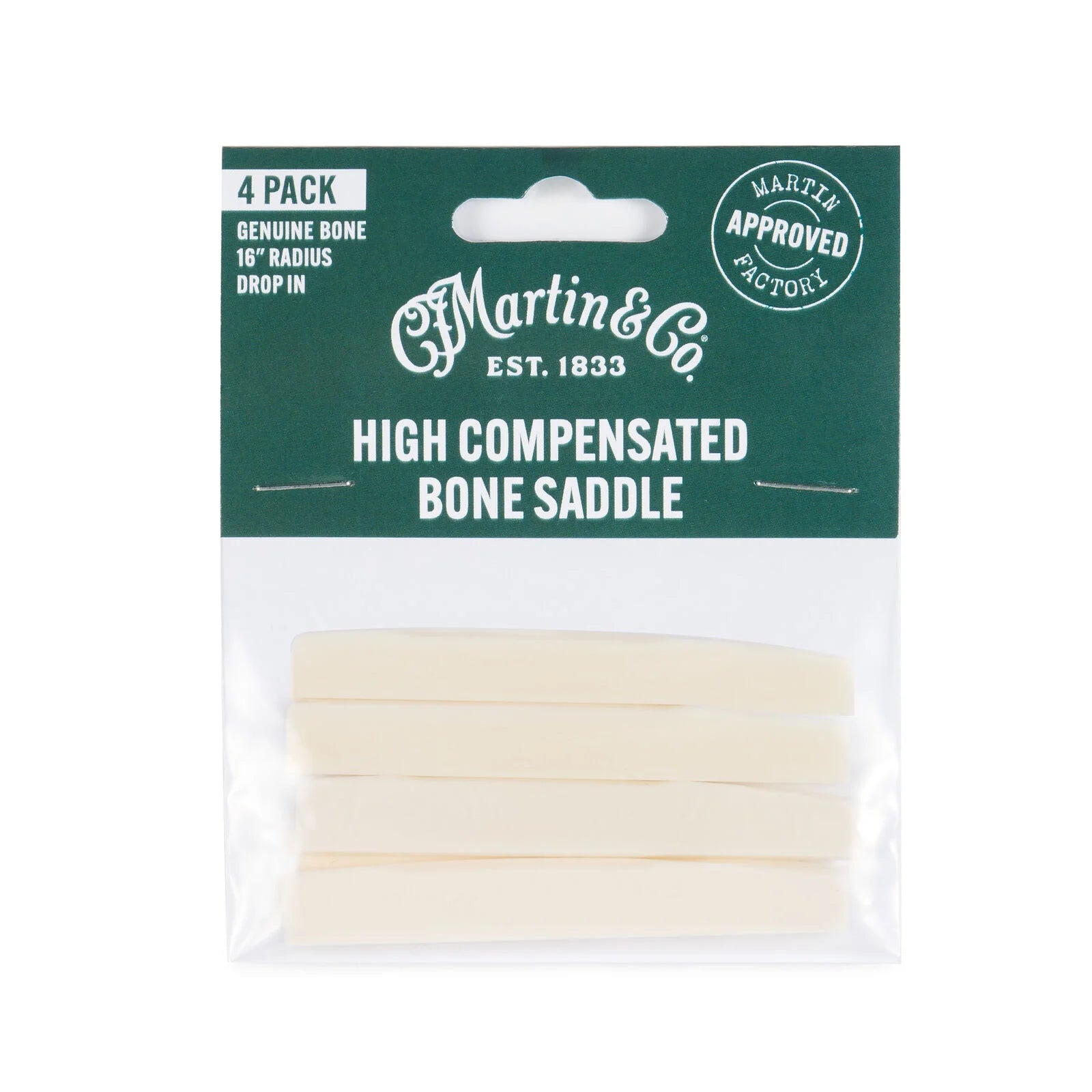 Martin 18SL0006 High Compensated Bone Saddle (4 Pack)