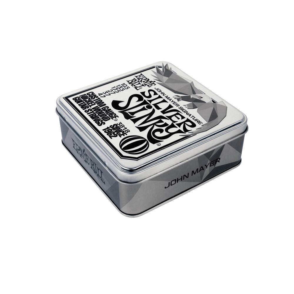 Ernie Ball P03818 John Mayer Silver Slinky Signature Electric Guitar Strings 3-Pack