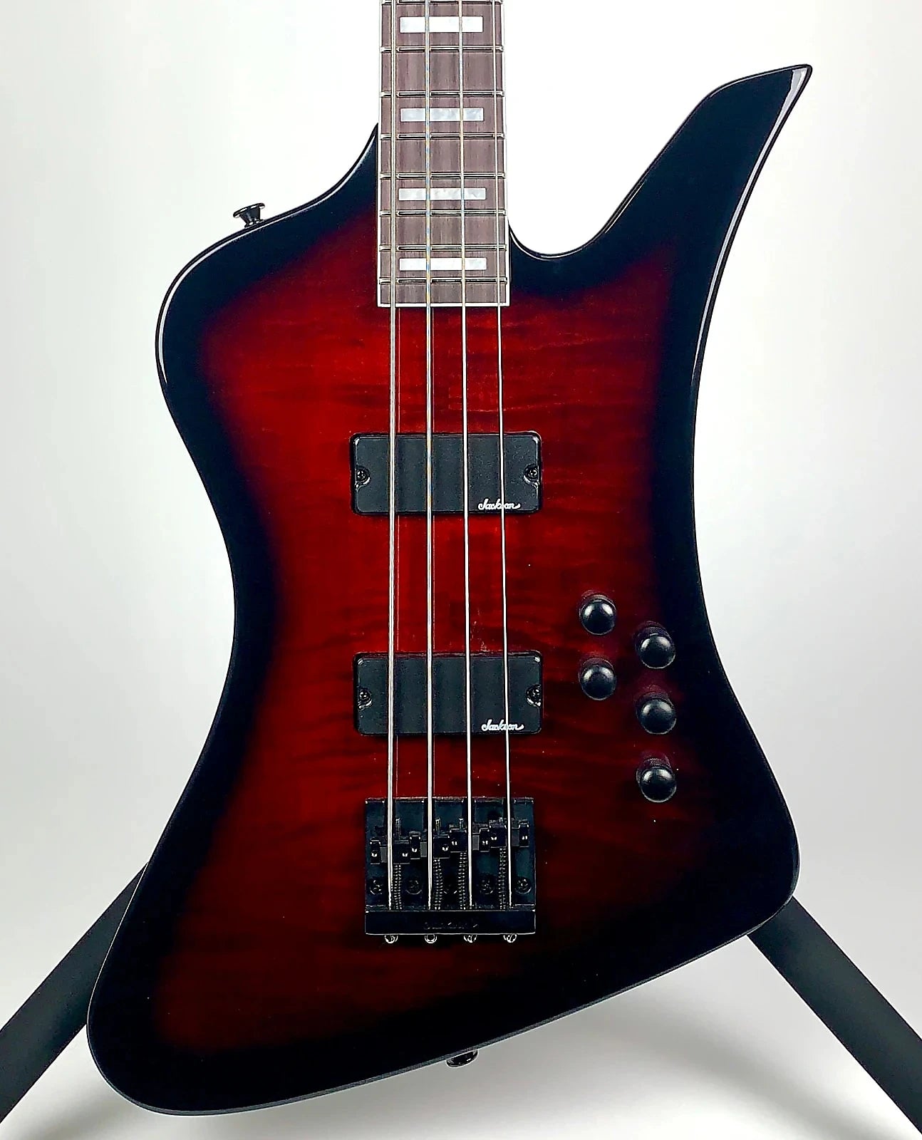 Jackson JS Series JS3 Kelly Bird with Amaranth Fingerboard - Translucent Red