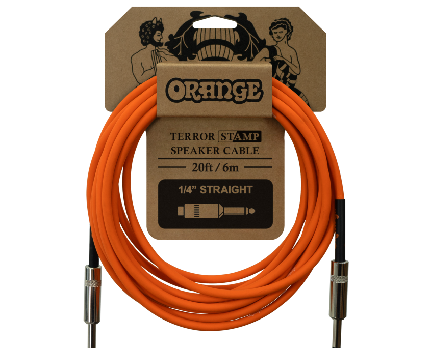 Orange Crush 20ft Instrument Cable S/S
