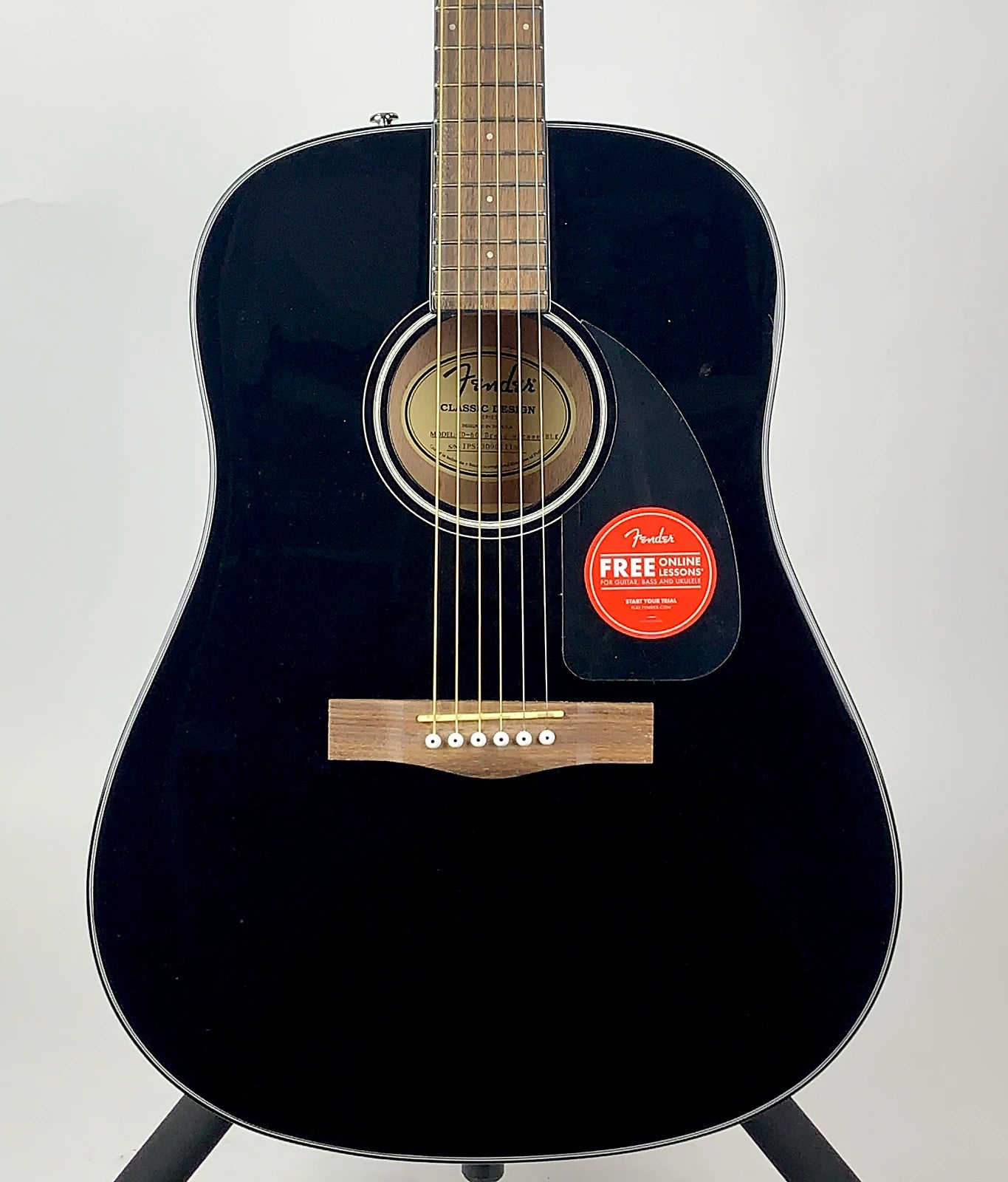 Fender CD-60 V3  Black W/Hardshell Case