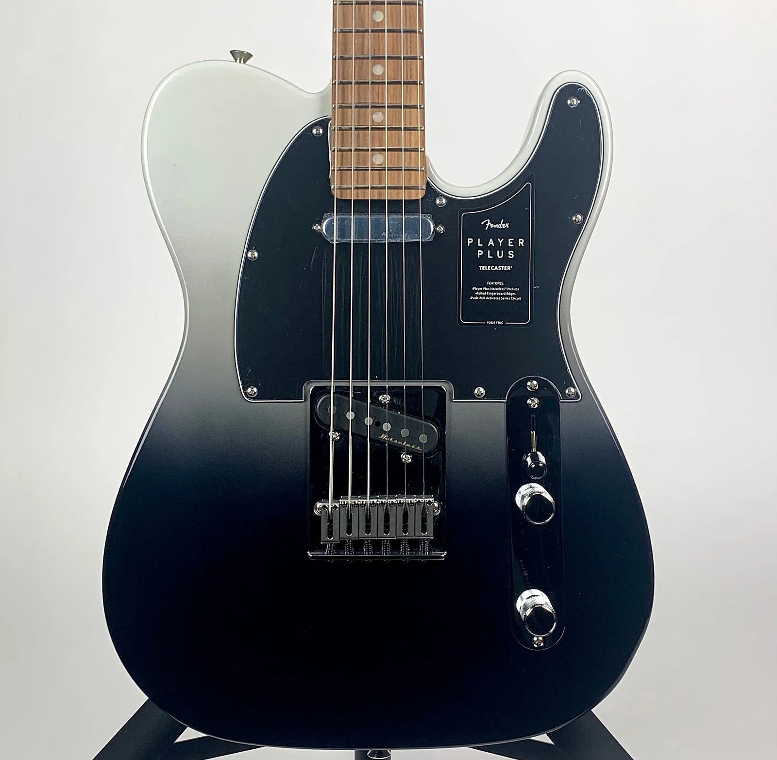 USED Fender Player Plus Telecaster with Pau Fero Fingerboard - Silver Smoke