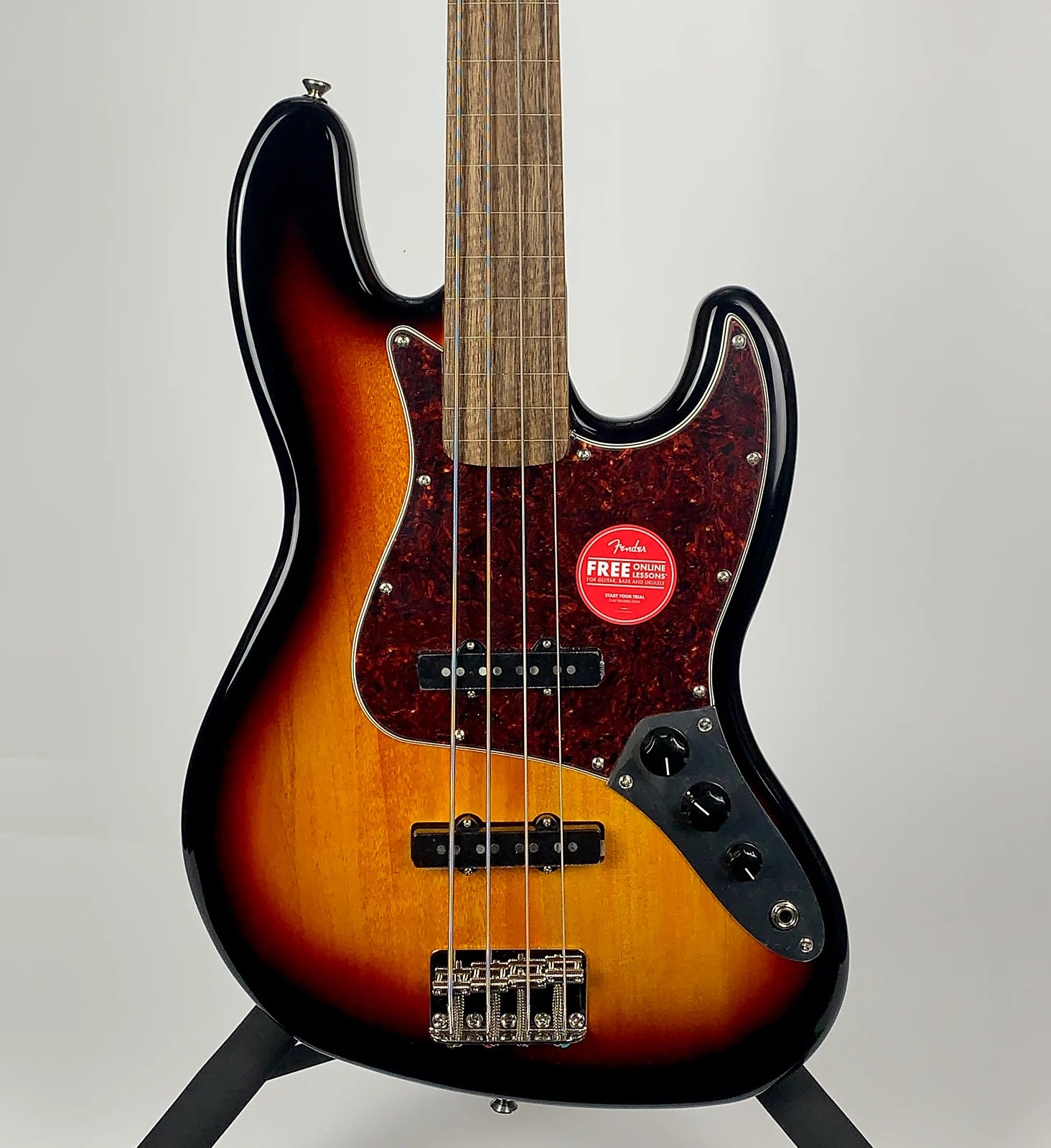 Squier Classic Vibe 60s Fretless Jazz Bass 3 Tone Sunburst