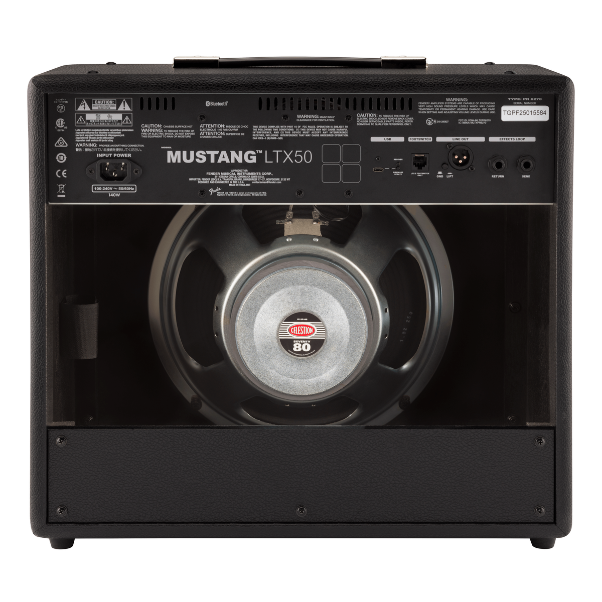 Fender Mustang® LTX50 50 Watt Modeling Combo Guitar Amp