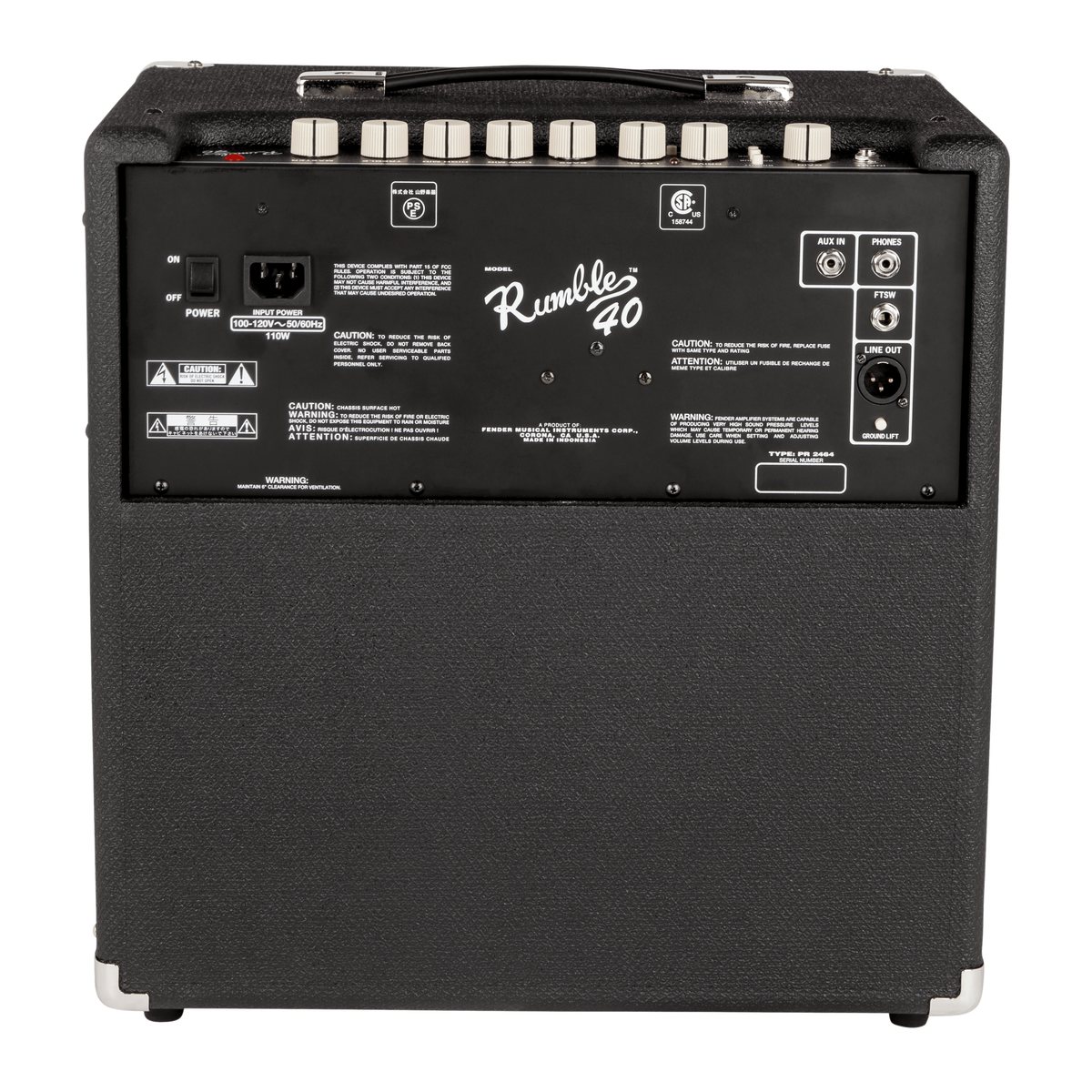 Fender Rumble 40 Watt Bass Combo Amplifier