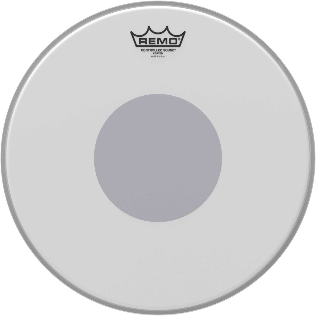 Remo Controlled Sound Coated Black Dot Drumhead - Bottom Black Dot CS-0114-00