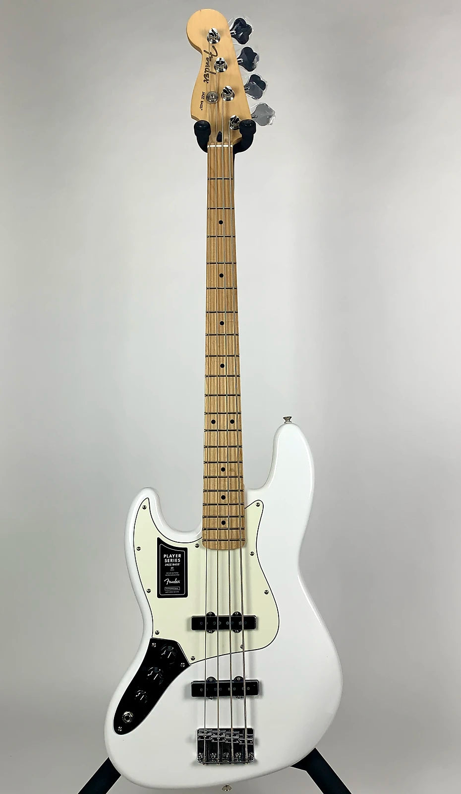 USED Fender Player Jazz Bass Left Handed with Maple Fingerboard - Polar White