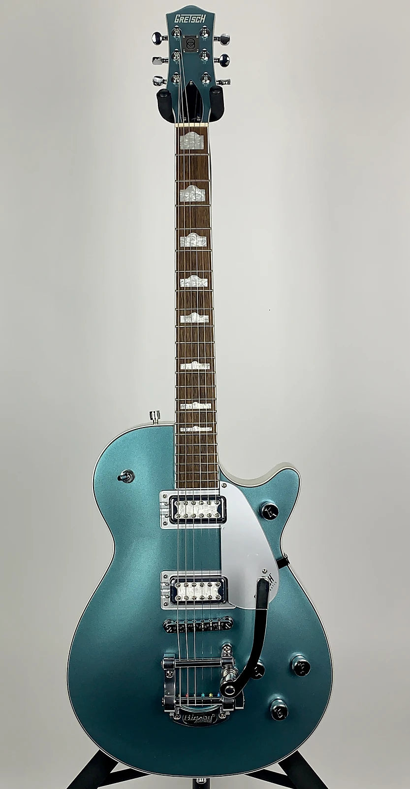 Gretsch G5230T-140 Limited Edition 140th Electromatic Double Platinum Jet Two-Tone Stone Platinum/Pearl Platinum