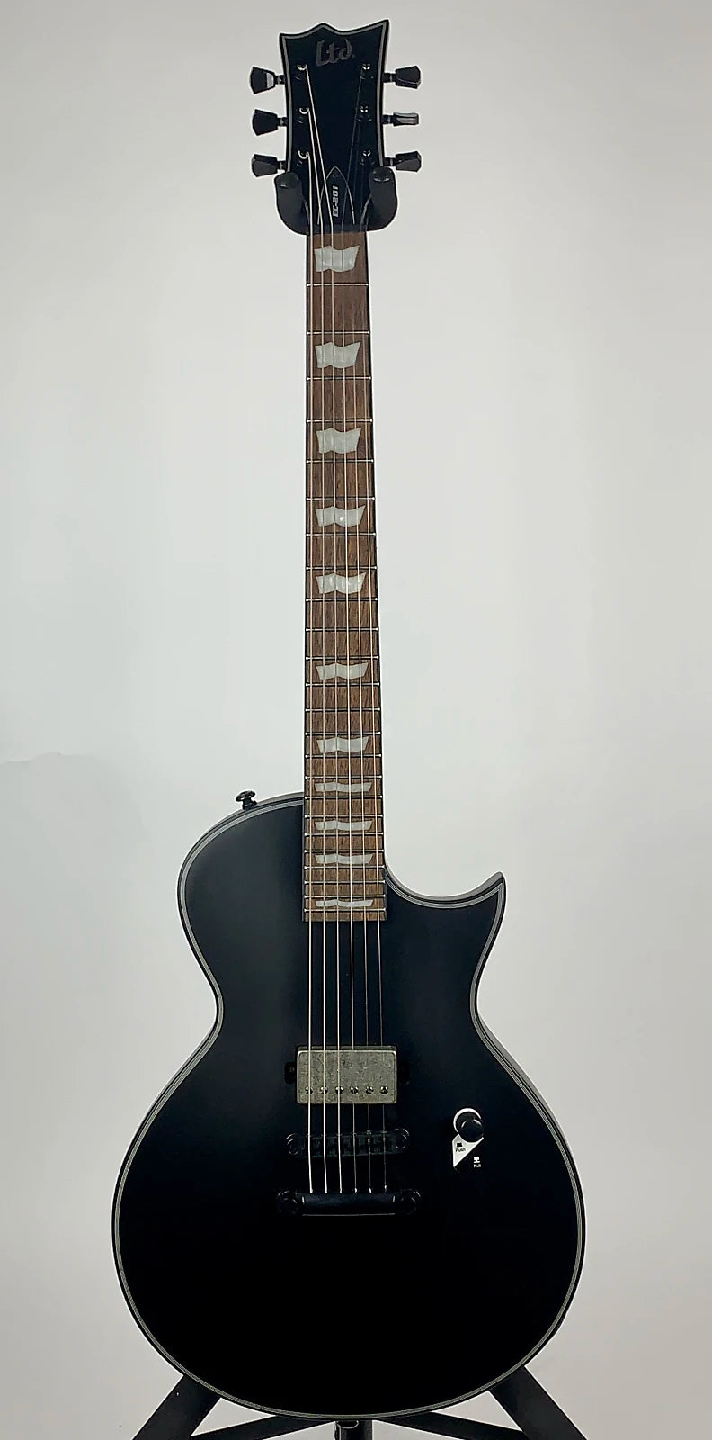 LTD EC-201 with Roasted Jatoba - Black Satin