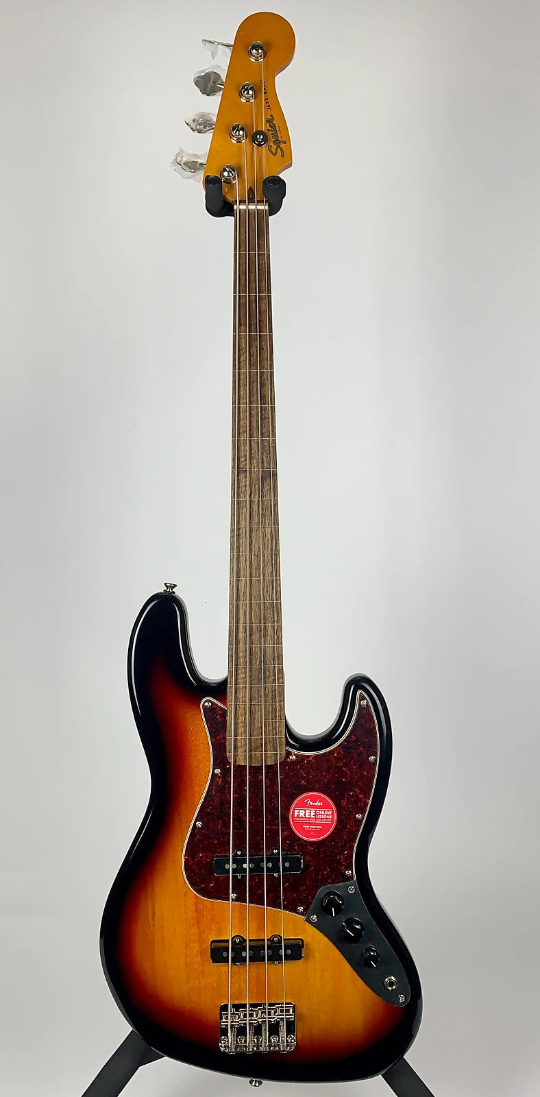 Squier Classic Vibe 60s Fretless Jazz Bass 3 Tone Sunburst - Rock