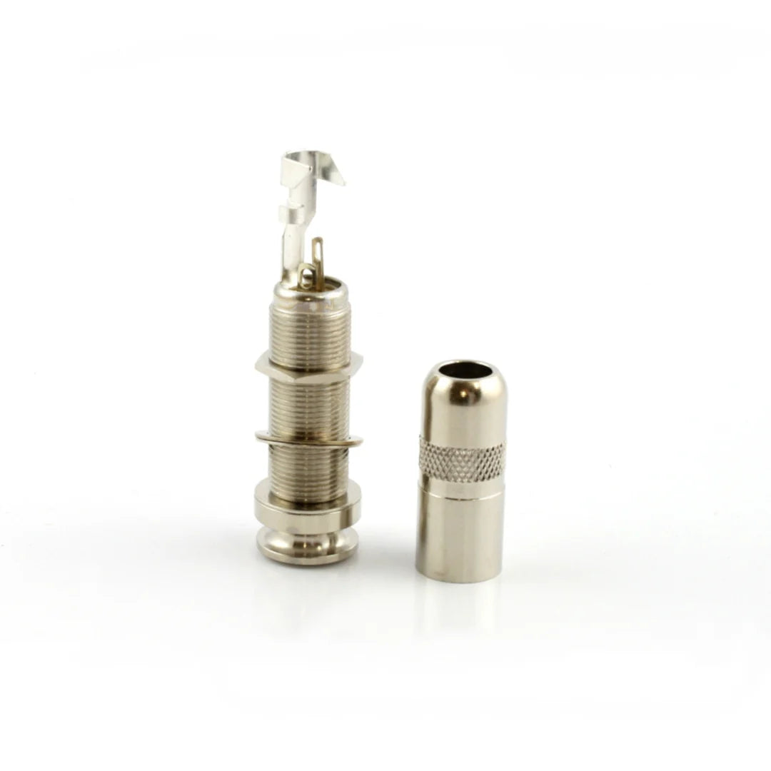 Allparts EP-4161-001 Switchcraft 3-conductor End Pin Jack - Nickel