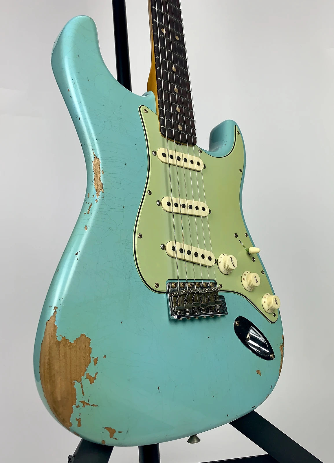 Fender Custom Shop 1963 Strat Heavy Relic Faded Aged Sonic Blue