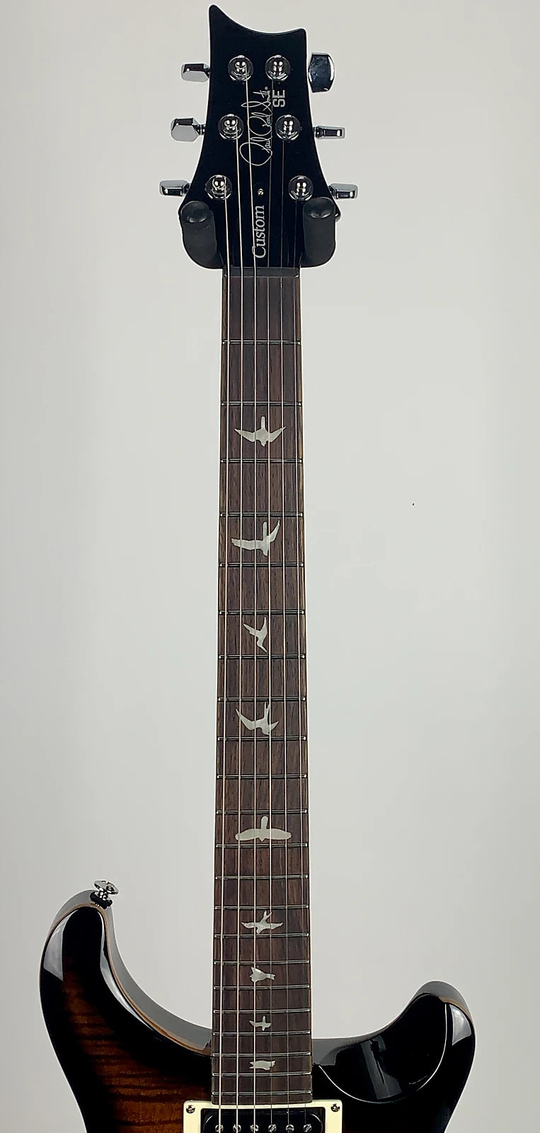 PRS SE Custom 22 Semi-Hollow Black Gold Burst