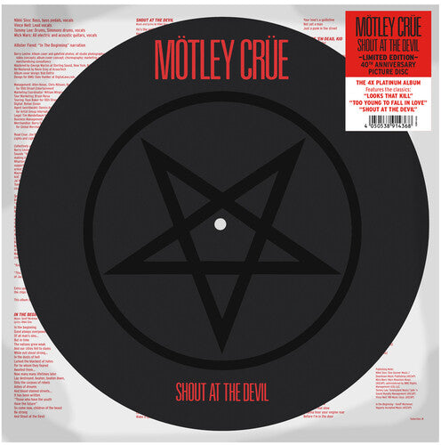 Motley Crue - Shout At The Devil (40th Anniversary Picture Disc)