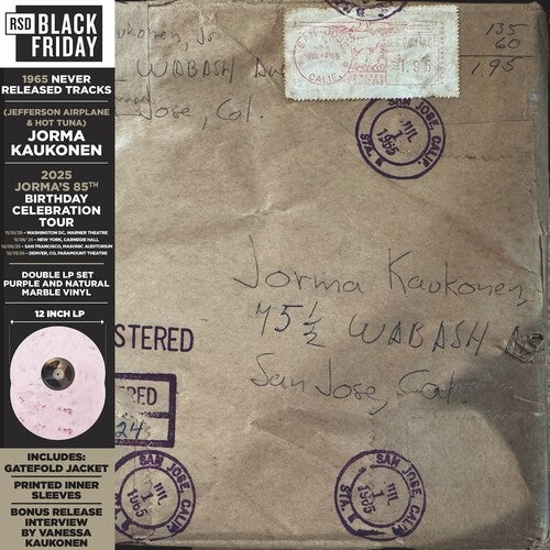 Jorma Kaukonen - Wabash Avenue: 1965 never released tracks (RSD) (RSD Exclusive,Gold, Black Vinyl) (BFRSD25)