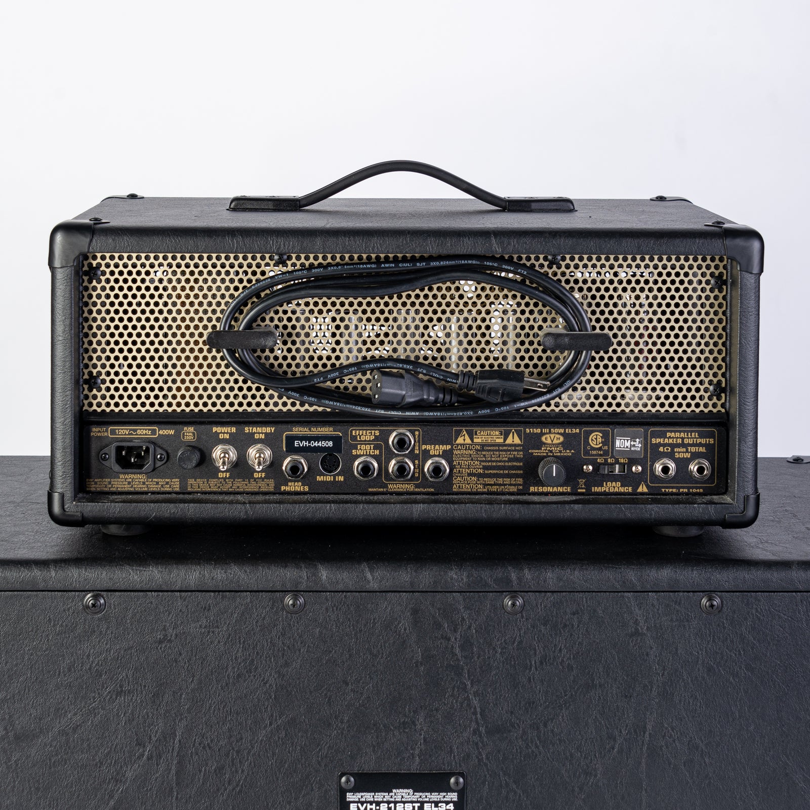 USED EVH 5150 III EL34 50 Watt Head + EVH 5150III 2x12 Cabinet