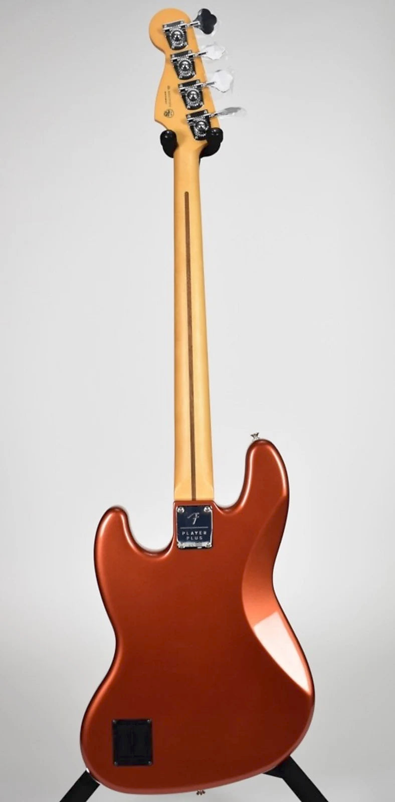 USED Fender Player Plus Jazz Bass with Maple Fingerboard - Aged Candy Apple Red