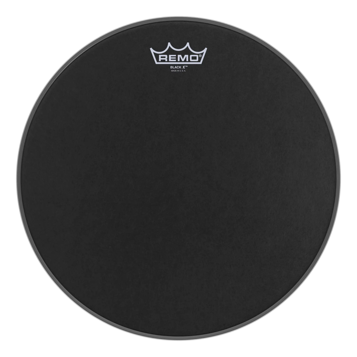 Remo BX−0814−10 Emperor X Black Suede Bottom Black Dot Drumhead - 14"