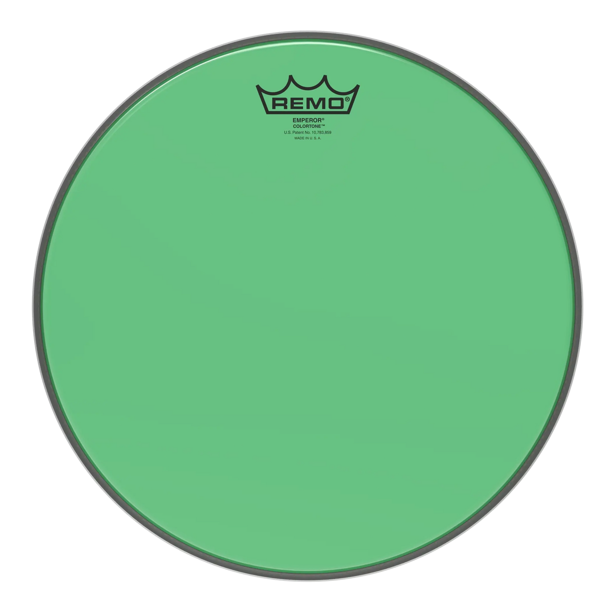 Remo BE−0313−CT−GN Emperor Coated Colortone Green Drum Head - 13"