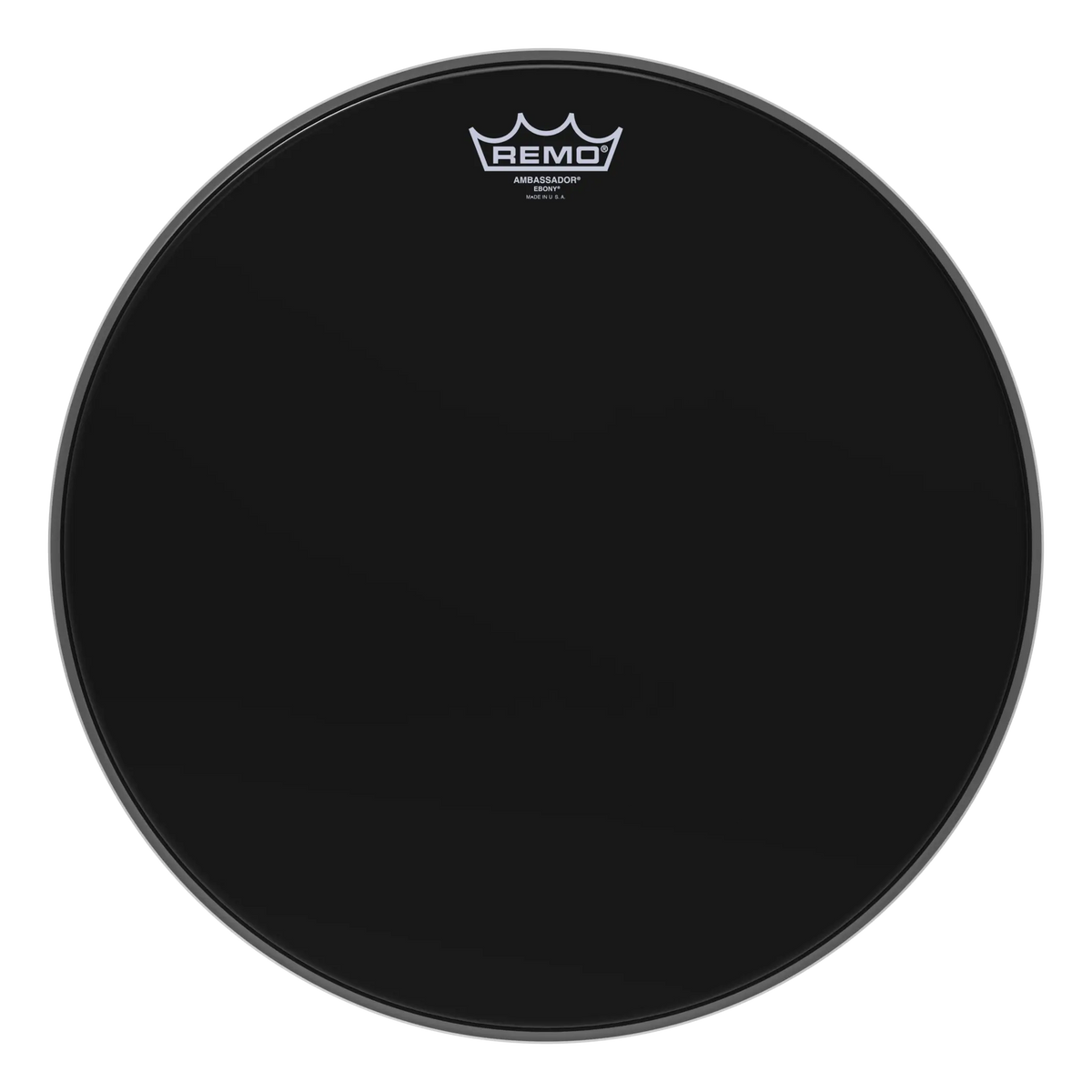 Remo ES−0016−00 Ambassador Ebony Drumhead  - 16"