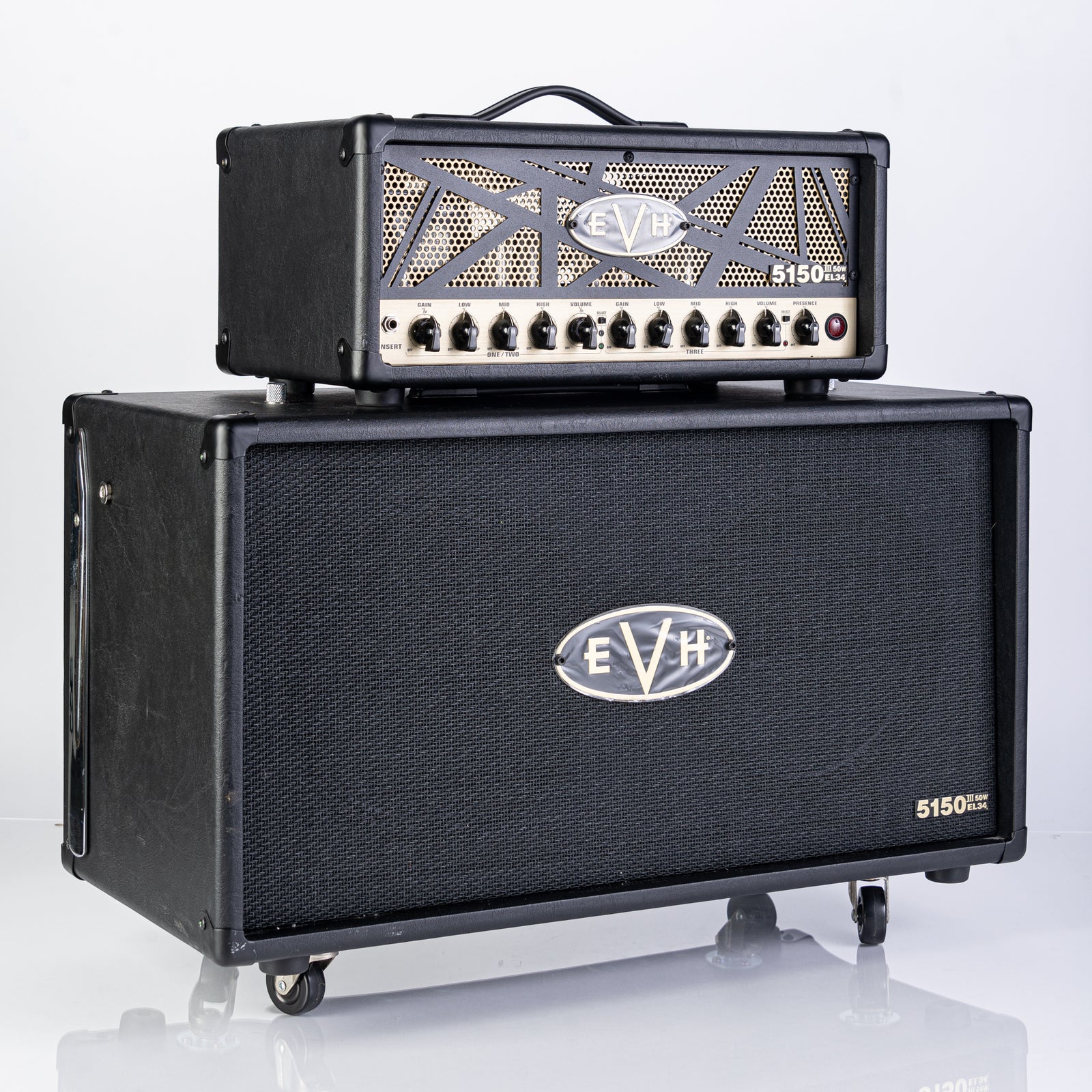 USED EVH 5150 III EL34 50 Watt Head + EVH 5150III 2x12 Cabinet