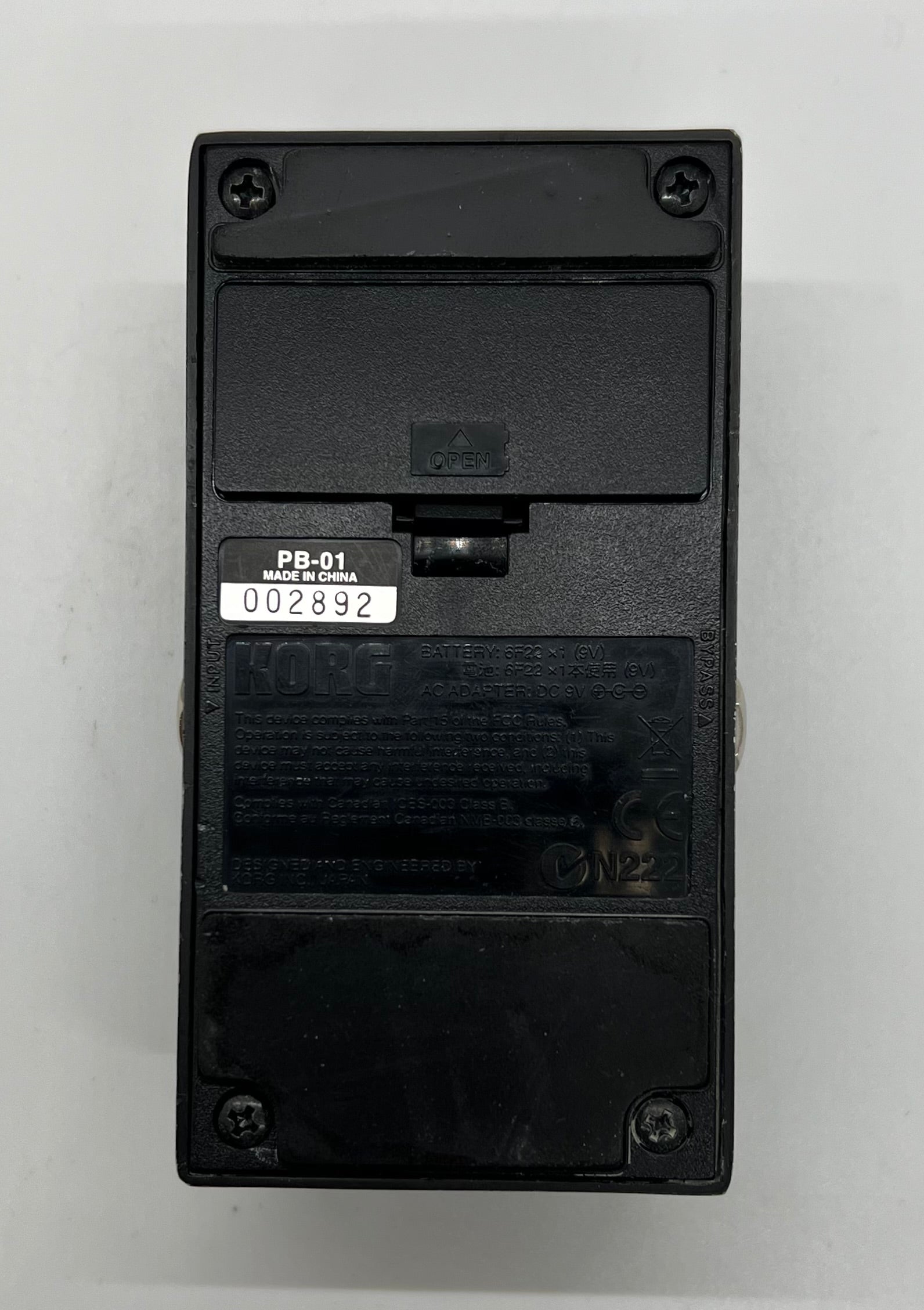 USED Korg Pitchblack Chromatic Pedal Tuner