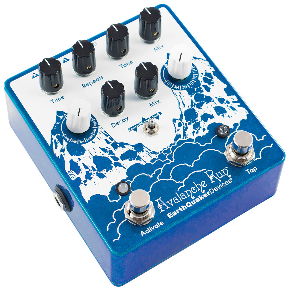 EarthQuaker Devices Avalanche Run V3 Stereo Reverb & Delay with Tap Tempo Guitar Pedal