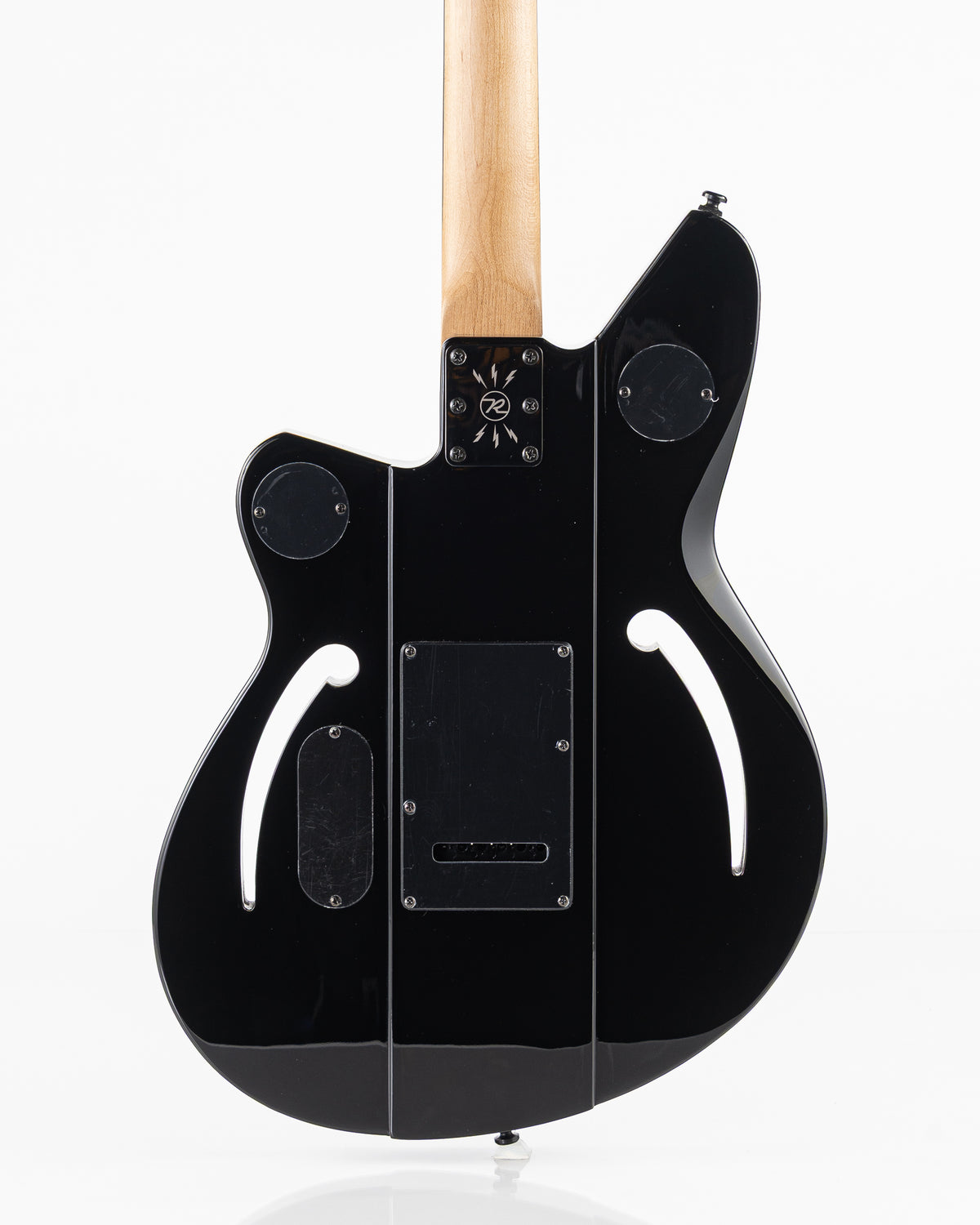 B-Stock Reverend Bolt-On Series Airsonic W Blackout Edition Electric Guitar - Midnight Black