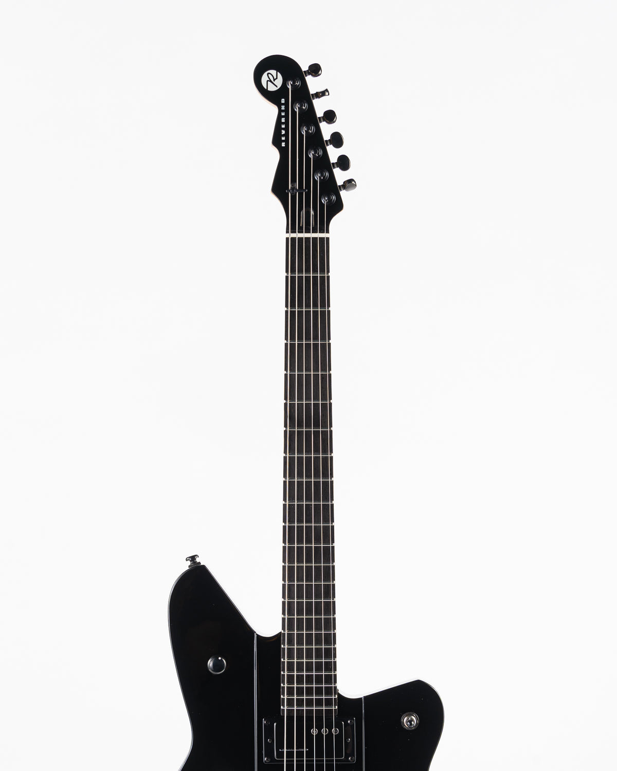 B-Stock Reverend Bolt-On Series Airsonic W Blackout Edition Electric Guitar - Midnight Black