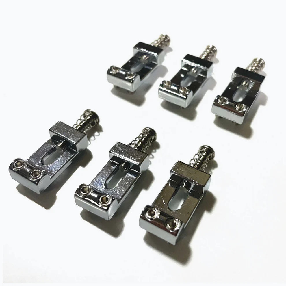 Allparts BP-0015-010 Chrome Bridge Saddles, 6 pcs