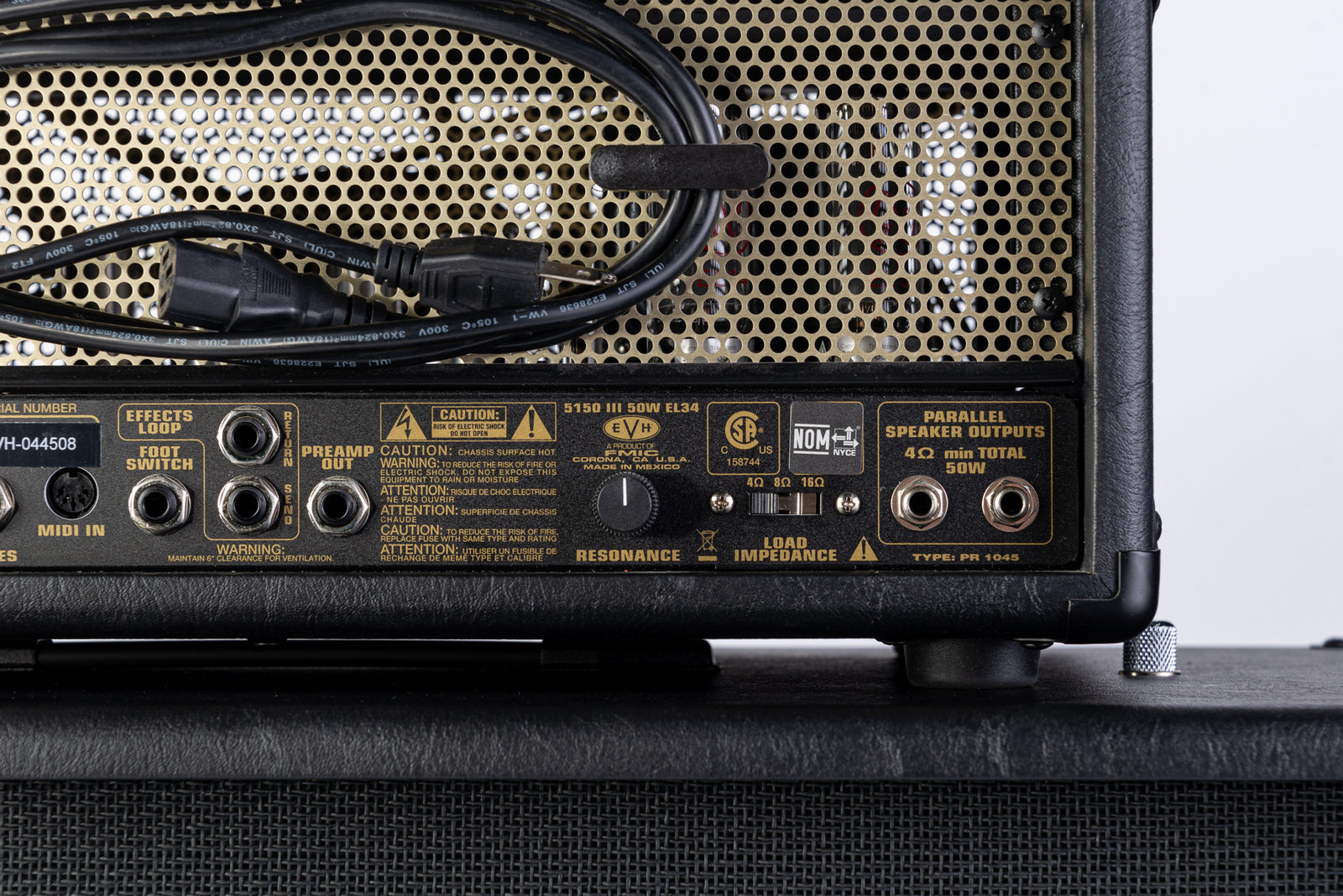USED EVH 5150 III EL34 50 Watt Head + EVH 5150III 2x12 Cabinet