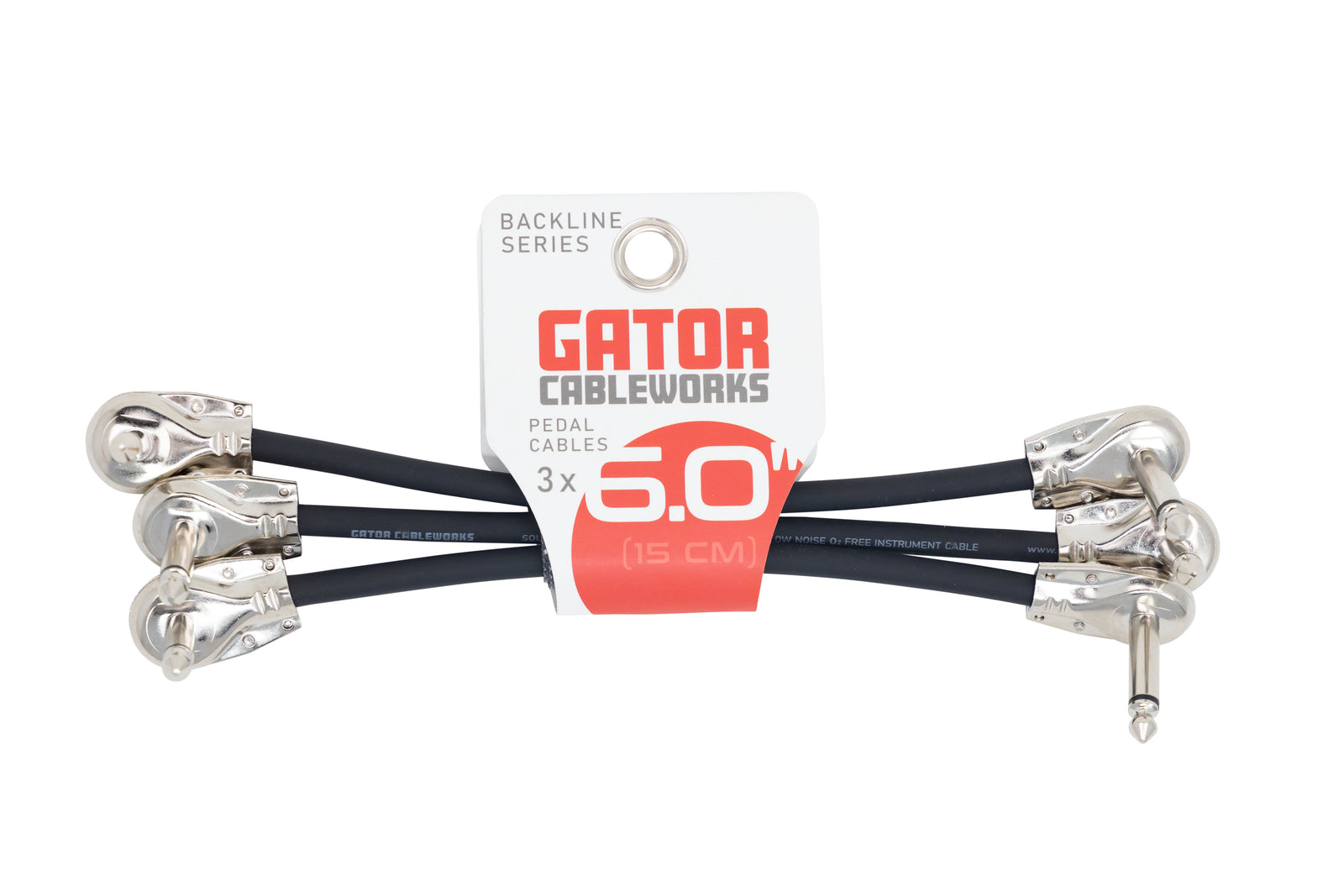 Gator GCWB-INS-6INRA3PK Patch Cable Right Angle to Right Angle Pack of 3 - 6"
