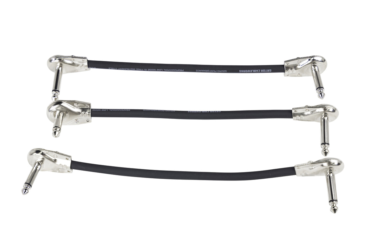 Gator GCWB-INS-6INRA3PK Patch Cable Right Angle to Right Angle Pack of 3 - 6"