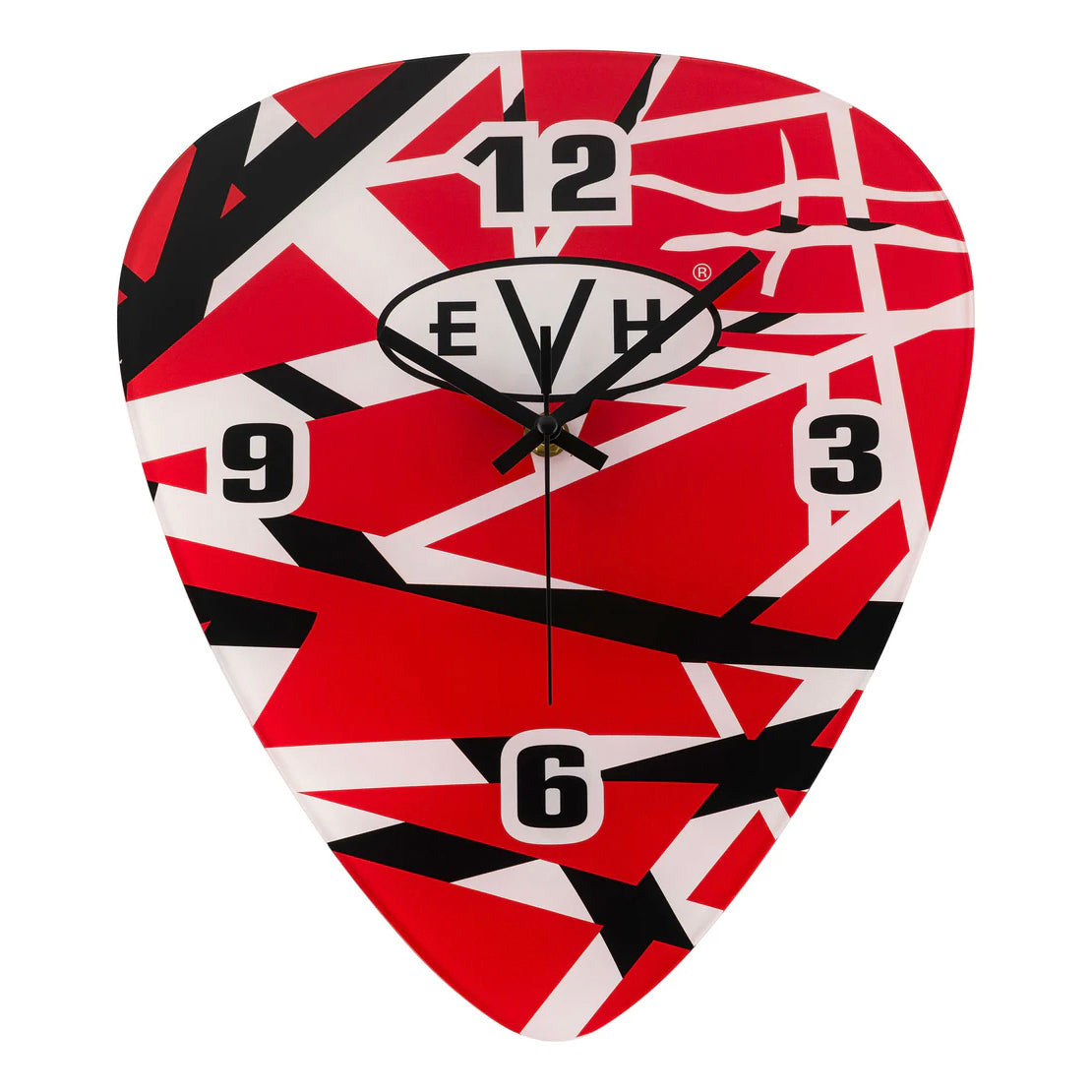 EVH Striped Guitar Pick Wall Clock