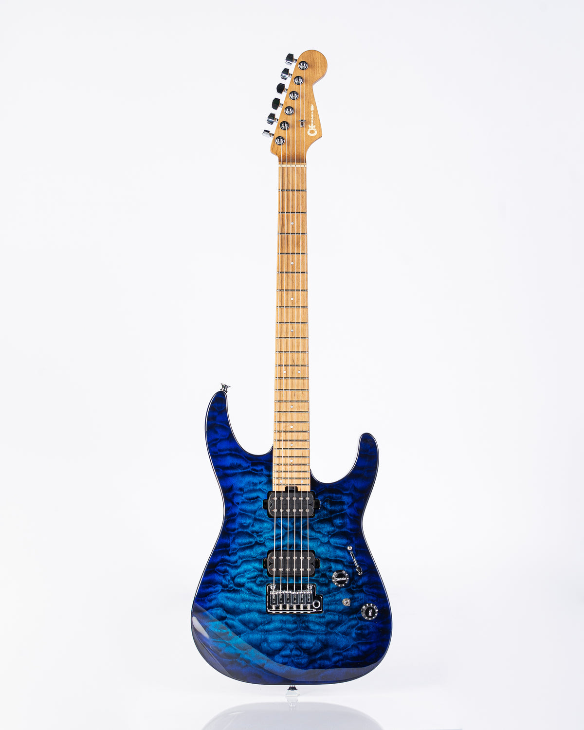 USED Charvel Pro-Mod DK24 HH 2pt with Carmelized Maple Fingerboard - Chlorine Burst