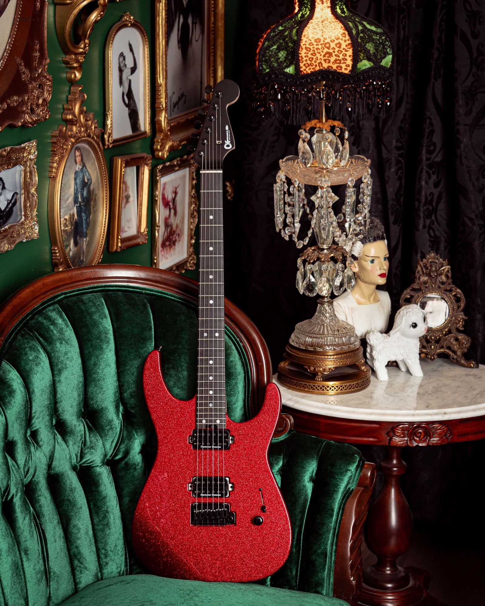 Charvel Custom Shop DK24 2H GT Electric Guitar - Red Sparkle