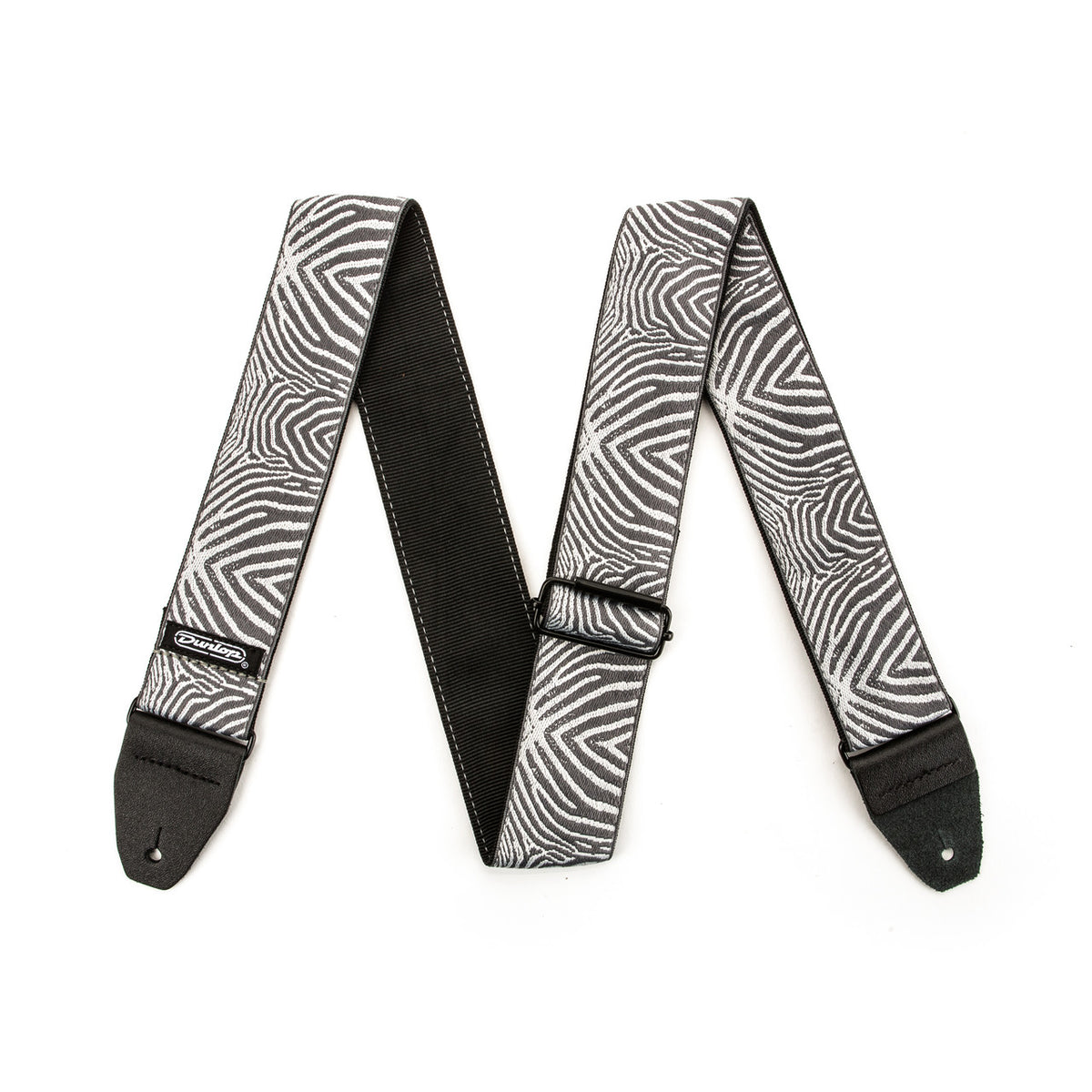 Dunlop D6722 Jacquard Guitar Strap/Bass Strap - Zebra Cadabra
