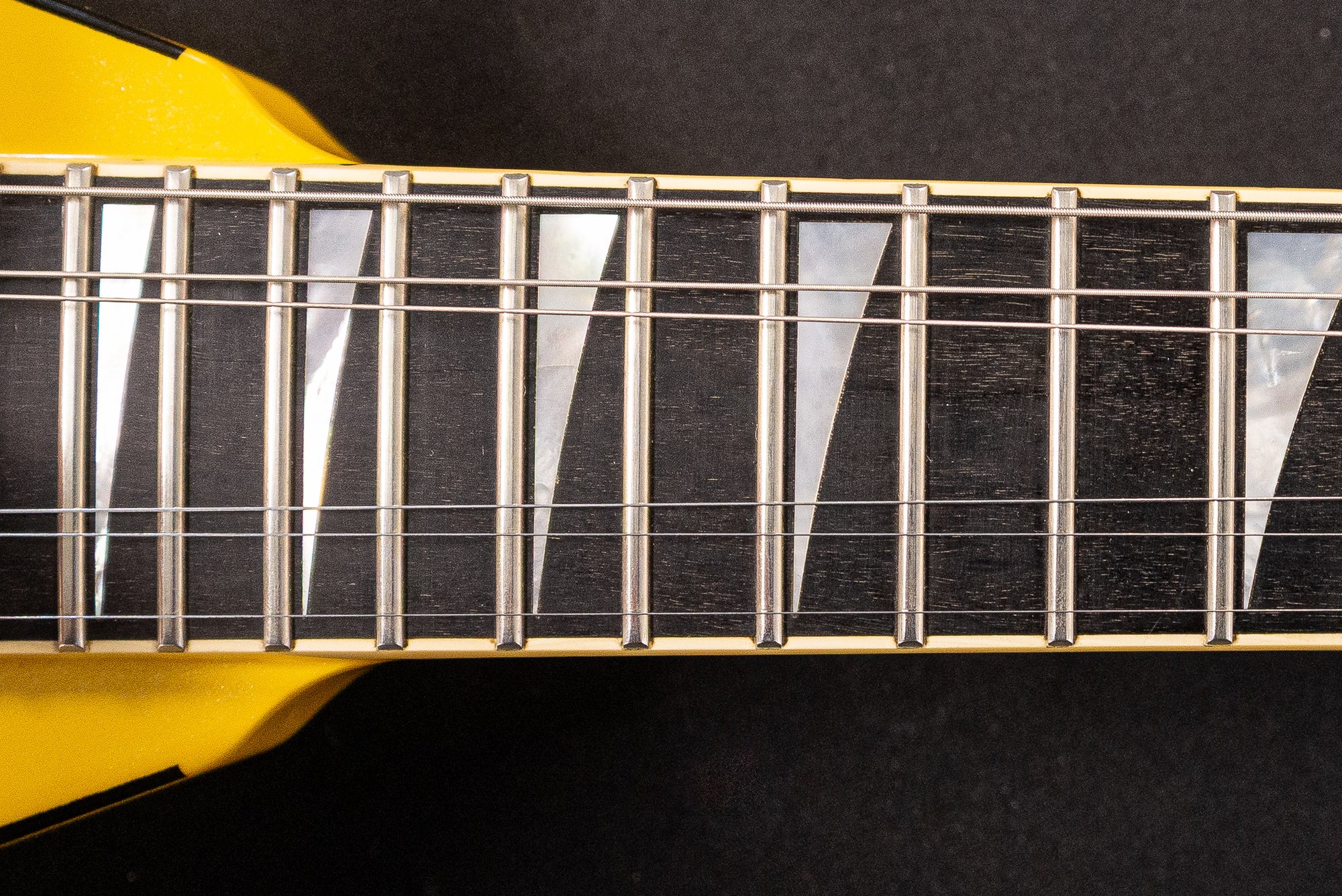 USED 1990 Jackson Professional Series Pro RR1 Randy Rhoads V Electric Guitar - Nuclear Yellow