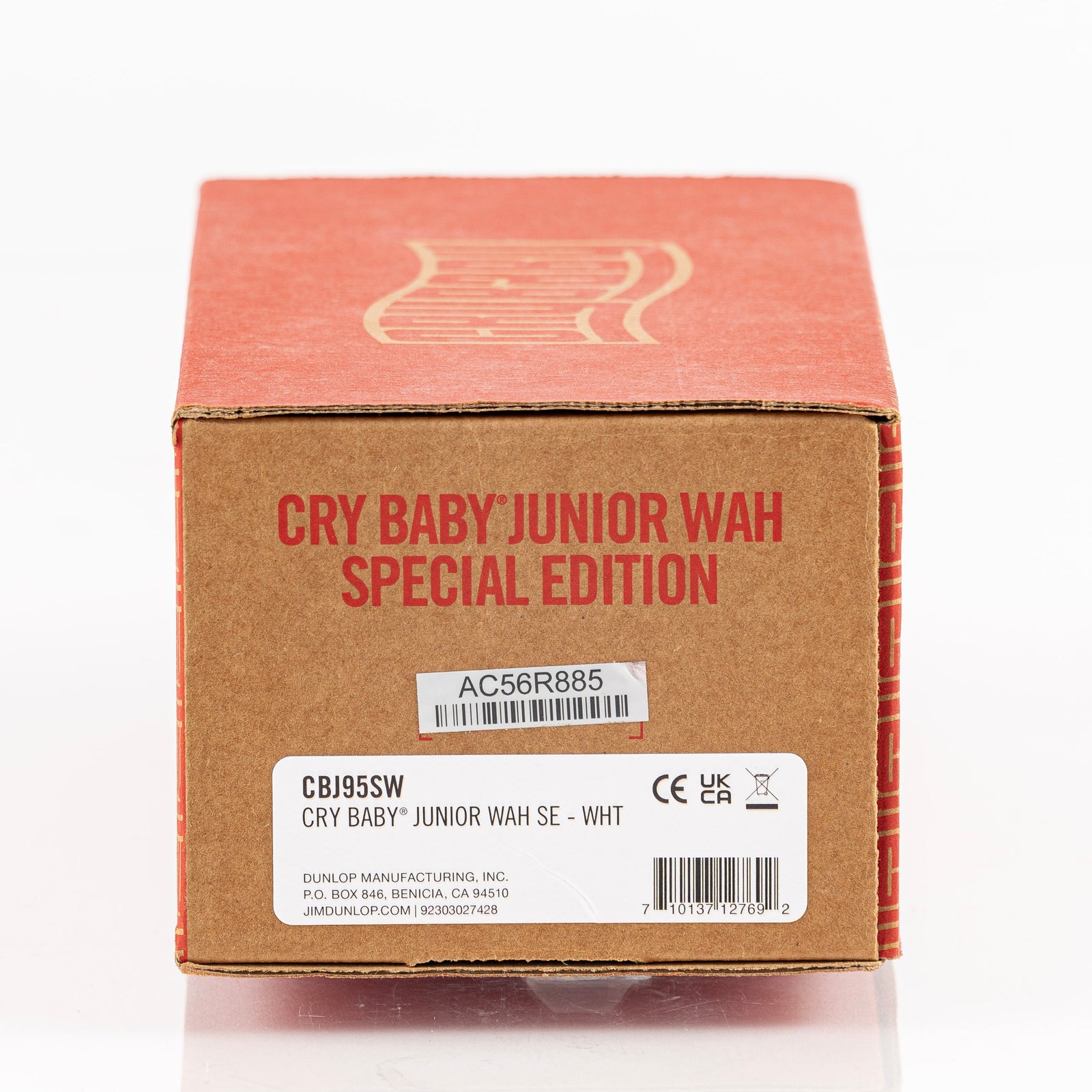 USED Dunlop CBJ95SW Cry Baby Junior Wah Guitar Pedal - Special Edition White
