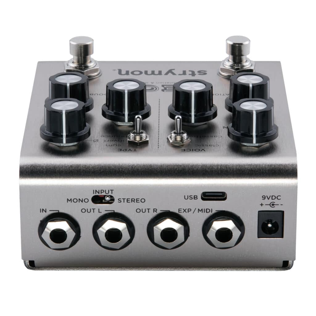 double track guitar pedal Strymon Deco V2 Tape Saturation and Double Tracker Stereo Delay Guitar