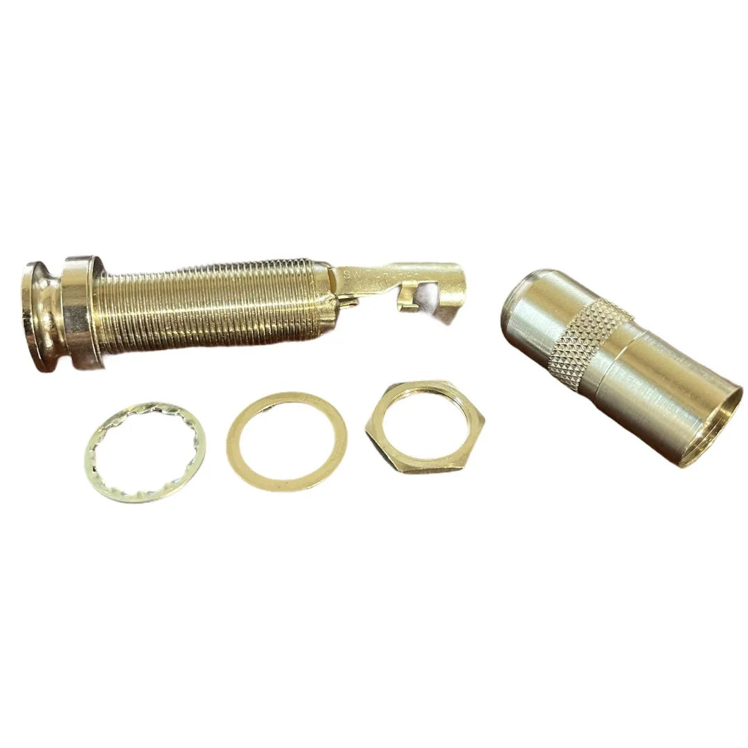 Allparts EP-4161-001 Switchcraft 3-conductor End Pin Jack - Nickel